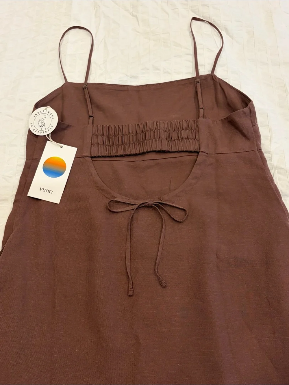 NWT Vuori Trestles Twill Dress in Sable - Picture 7 of 7